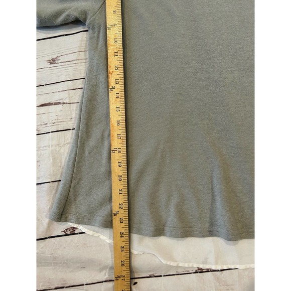 Lulus XS Womens Sweater Grey Boho Open Back with White Knit - Picture 10 of 10